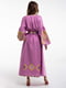 Рожева льняна сукня-вишиванка «Вирій» | 6547314 | фото 2