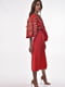 Червона льняна сукня-вишиванка «Знахідка» | 6547317 | фото 2
