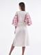 Льняна сукня-вишиванка молочного кольору «Знахідка» | 6547326 | фото 3