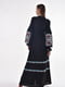 Чорна льняна сукня-вишиванка «Діна» | 6547329 | фото 3