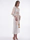 Льняна сукня-вишиванка молочного кольору «Муза» | 6547341 | фото 2