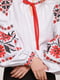 Льняна біла вишиванка «Квіти-зорі» зі старовинним Волинським орнаментам | 6547216 | фото 2