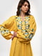 Льняна жовта сукня-вишиванка “Любимівка” | 6547255 | фото 6