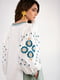 Льняна вишита сукня молочно-оливкового кольору “Олександрія”  | 6547261 | фото 5