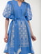 Льняна сукня-вишиванка блакитного кольору “Милося” | 6547264 | фото 5