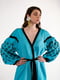 Льняна сукня-вишиванка бірюзового кольору “Долина” | 6547240 | фото 2