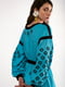 Льняна сукня-вишиванка бірюзового кольору “Долина” | 6547240 | фото 4