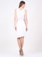 Платье белое с лифом «на запах» и отлетным поясом-завязкой | 356385 | фото 4