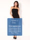 Платье-бюстье черное со складками на лифе | 364345 | фото 4
