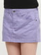 Юбка прямая сиренево-фиолетовая с карманами | 508752 | фото 3