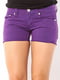 Шорти джинсові фіолетові | 912733 | фото 3