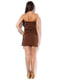 Платье-бюстье коричневое | 1099808 | фото 2