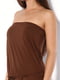 Платье-бюстье коричневое | 1099808 | фото 3