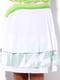 Спідниця пряма біло-зелена | 1557864 | фото 3
