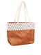 Пляжна сумка карамельного кольору, декорована мереживом | 3054759 | фото 2
