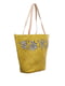 Пляжна сумка жовтого кольору з квітковою вишивкою | 3054764 | фото 2