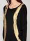 Блуза чорна із золотим | 3105735 | фото 3