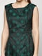 Платье зеленое с принтом | 3105967 | фото 3