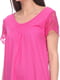 Довга футболка рожевого кольору | 3217757 | фото 3