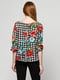 Блуза комбинированной расцветки | 3240368 | фото 2
