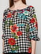 Блуза комбинированной расцветки | 3240368 | фото 3