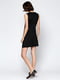 Платье черное с цветочным принтом | 3240525 | фото 2