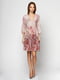 Платье розовое с принтом | 3240540