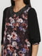 Сукня чорно-фіолетового кольору в квітковий принт | 3240565 | фото 3