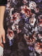 Сукня чорно-фіолетового кольору в квітковий принт | 3240565 | фото 4