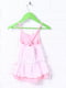 Платье розово-белое с принтом | 3268904 | фото 2