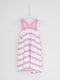 Сукня біло-рожева з принтом | 6535385 | фото 2