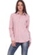 Сорочка рожевого кольору в смужку | 6536050