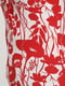Туніка червоно-білого кольору в рослинний принт | 6536671 | фото 4