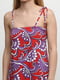 Сукня червоно-фіолетового кольору в абстрактний принт | 6536993 | фото 3