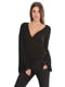 Блуза чорна з розкльошеними рукавами | 6537342