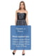 Сукня чорно-синього кольору в квітковий принт | 6537865 | фото 4