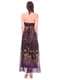 Сукня фіолетова з принтом | 6537889 | фото 2