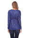 Блуза синяя с вырезом | 6537938 | фото 2