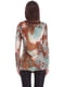 Блуза бежево-коричневая с принтом | 6538368 | фото 2