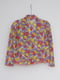 Блуза фіолетова з різнокольоровим принтом | 6538414 | фото 2