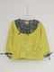 Блуза жовта з малюнком | 6538416