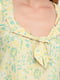 Блуза желтая в цветочный принт | 6538536 | фото 4