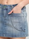 Спідниця джинсова блакитна | 6538549 | фото 4