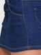 Юбка джинсовая темно-синяя | 6538658 | фото 4