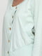Блуза мятного цвета с пуговицами | 6539094 | фото 4