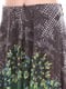 Юбка серо-зеленая с абстрактным принтом | 6539432 | фото 3