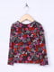Блуза фиолетовая с цветочным принтом | 6539501 | фото 2