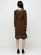 Сукня коричнева з принтом | 6539578 | фото 2