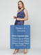 Сукня синя з принтом | 6539738 | фото 4
