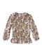 Блуза з фіолетово-сірим квітковим принтом | 6540465